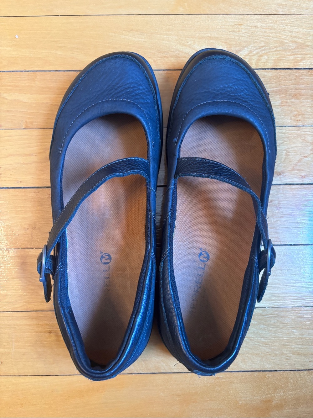 EUC Vintage Merrell Dassie MJ Black Leather Mary Jane Comfort Shoe | Women’s 8.5 - Picture 4 of 16